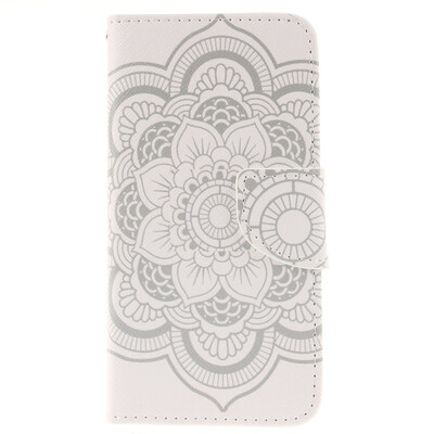 

White flowers Design PU Leather Flip Cover Wallet Card Holder Case for IPHONE 6 PLUS6S PLUS
