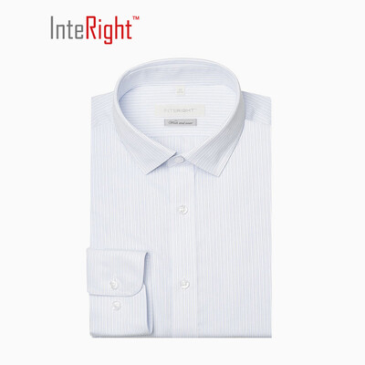 

Мужская одежда INTERIGHT DP100 Железной рубашки 41 ярдов длинный рукав синий и белый полосы