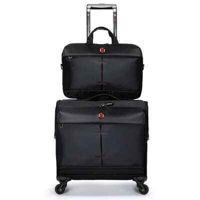 

SWISSGEAR Бизнес тележка чемодана доска шасси чемоданы 16 дюймов многофункциональной тележка картина [14 дюймов ноутбук сумка], чтобы купить коробку для отправки черного мешка SA-1205
