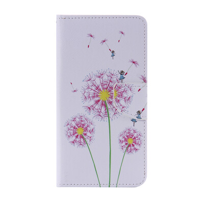 

Pink Dandelion Design PU Leather Flip Cover Wallet Card Holder Case for SAMSUNG A9
