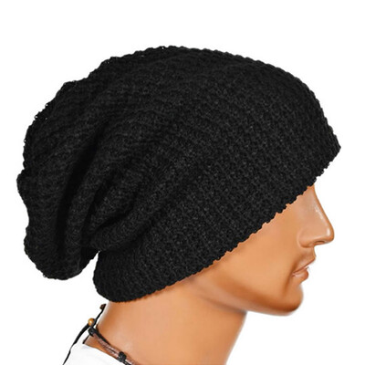 

Шикарные Мужчины Женщины теплой зимы Knit Лыжная шапочка громоздкая Cap Hat негабаритных Unisex