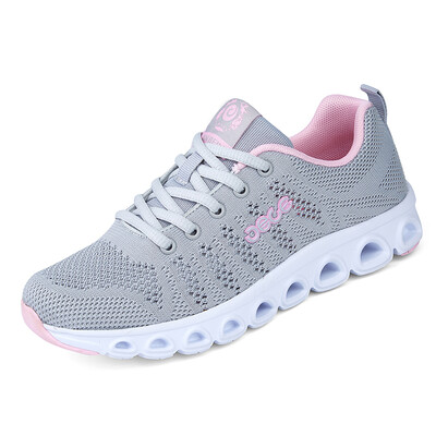 

JINBEILE (JINBEILE) Пары Flying Skeleton Shoes Sushi Breathable Cross Country Кроссовки Mens Ladies Light Shoes JBLX127739 Серый порошок 37