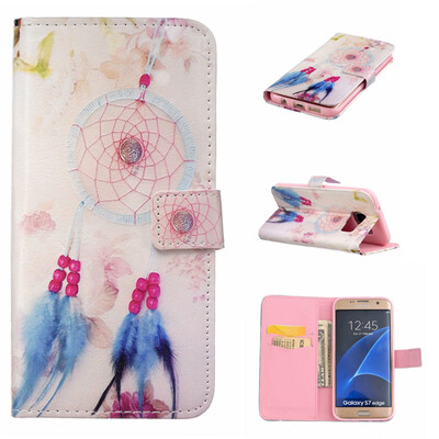 

Plumes&chimes Design PU Leather Flip Cover Wallet Card Holder Case for SAMSUNG GALAXY S7 Edge