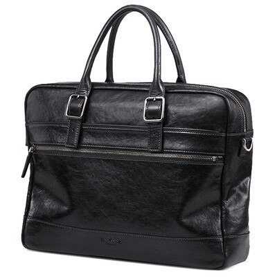 

Pierre кардиган сумка сумка повседневная плеча Messenger сумка головка cowhide портфель мужская сумка JEV105121A черный