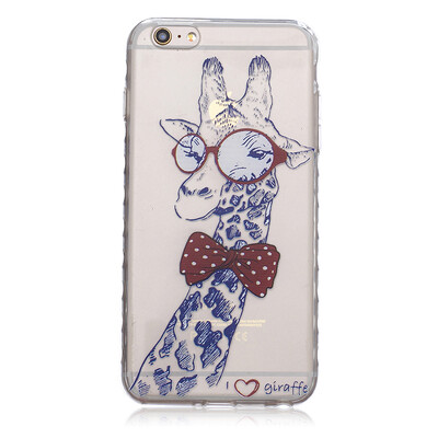 

Giraffe Pattern Soft Thin TPU Rubber Silicone Gel Case Cover for IPHONE 6 Plus6S Plus