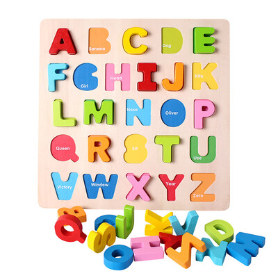 

MING TA MING TA Early Learning Letter Board Puzzle piece of wood system early education intellectual puzzle toys baby baby children boys&girls