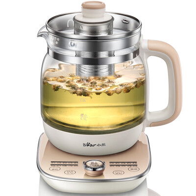 

Медведь электрочайник Автоматический горшок здоровья стеклянного чайник кипящего чайник вскипятить чайник многофункционального YSH-A15W6 1.5L