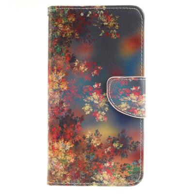 

Colorful flowers Design PU Leather Flip Cover Wallet Card Holder Case for LG G4 StylusLS770