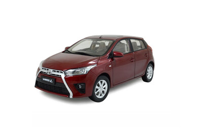 

1:18 scale Toyota Yaris L 2014 diecast model car red