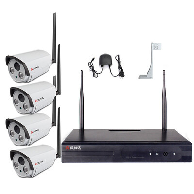 

Wushida WFTZ-6204 беспроводной набор для мониторинга Wi-Fi одна машина домашняя сетевая камера 4-полосный монитор без жесткого диска