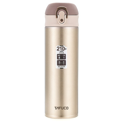 

[Jingdong Supermarket] Taifu high (TAFUCO) vacuum double-layer stainless steel insulation cup ultra-light cup flip cup 480ML T-2130 Symphony powder