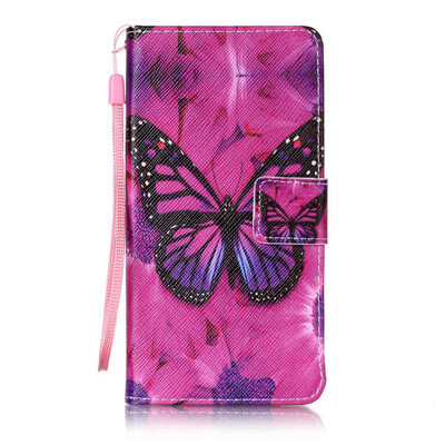 

Black Butterfly дизайн PU кожа флип крышку крышки кошелька карты чехол для LG K8