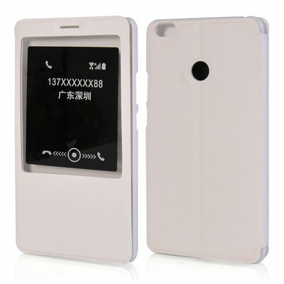 

MOONCASE Ультра крышка случая кожи сальто Тонкий премиум для Xiaomi Mi Max Book Style Kickstand Case с видом на окна