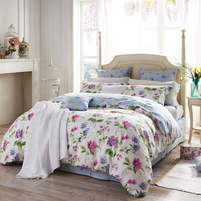 

Dohia домашний текстиль постельные принадлежности набор 4 штуки 100% хлопок простыня и чехол на одеяло