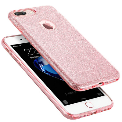 

ESR iphone7 плюс мобильная оболочка / обложка Apple 7 плюс мобильная оболочка / обложка для телефона Glitter Fall Protection Soft Shell Makeup Series Rose Gold