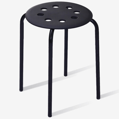 

Jingdong Supermarket Huakai Star Stool Chair Casual Plastic Stool Dining Chair Bench Black