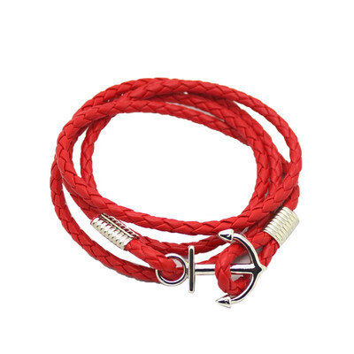 

Fashion Men's Anchors Multi Surround Braided Infinity Bracelet Jewelry Gifts