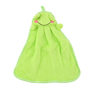 

Nursery Soft Plush Fabric Cartoon Animal Hanging Towel Washcloth Hand Towel