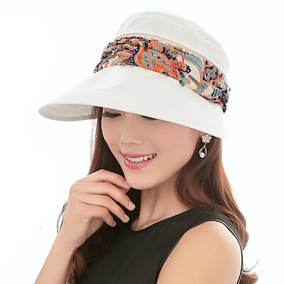 

Lan Shiyu M4008 солнце шляпа женский весна и лето складной солнцезащитный крем солнце шляпа белый