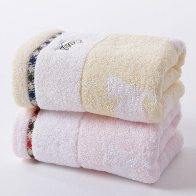 

Gold towel home textiles twist cotton twist embroidered scarf two pieces