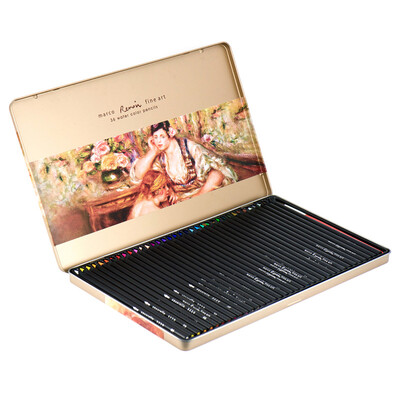 

Marco 3220-36TN Renoir Series 36 Color Black Wood Water-soluble color pencil color pen color lead box