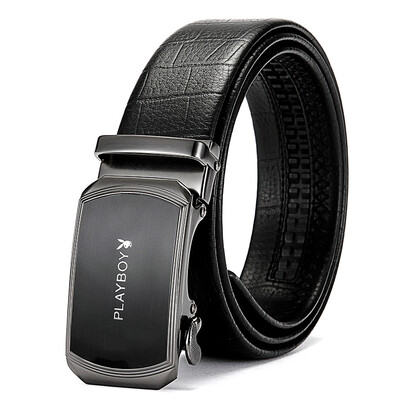 

Playboy Playboy Belt Men's Leather Belt Automatic Button Business Casual Wear Trousers Belt PDF3292-6B Black
