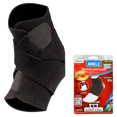 

Muller Mueller 4541 Ankle Wrapping Cladding Basketball Soccer Running Racing Neoprene® Ankle Cushion Sport Gauges Black One Size Single