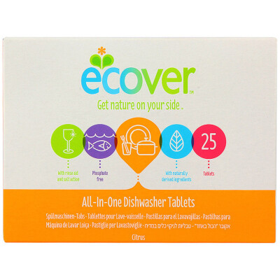 

ECOVER eco-friendly flavor-free dishwasher 500 grams (25 tablets)