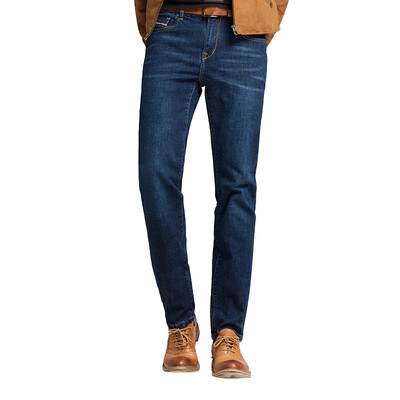 

Pierre cardin (pierre cardin) 203682-0808 осенне-зимняя толстая вода промытая хлопковая бомба случайные прямые удобные удобные мужские джинсы 30 ярдов синий