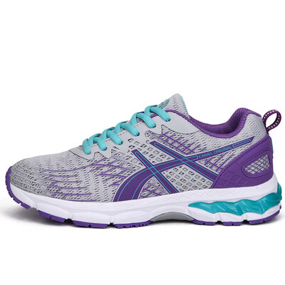 

Верблюд бренда кросс-кантри кроссовки мужчин и женщин пара дышащая сетка открытый спорт W61397511 светло-серый / фиолетовый 35