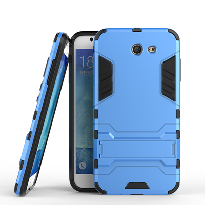 

Синий Slim Robot Armor Kickstand Ударопрочный жесткий корпус из прочной резины для SAMSUNG Galaxy J7 2017/J727P
