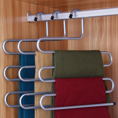 

Jingdong Supermarket] Ou Runzhe -type multi-functional iron trousers hanging hanger 3 only installed