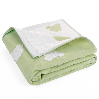 

Bamboo Chubby Bamboo Pulp Fiber Infant Kids Buns Blanket Infant Bath Towel Cover Blanket Green 380g Article 90 × 90cm