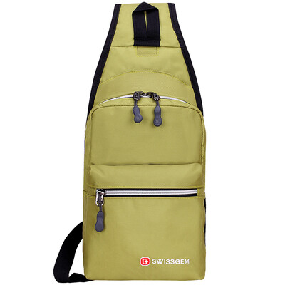 

SVVISSGEM Messenger Bag Korean version of the outdoor travel fashion men&women packet business casual shoulder bag sports backpack chest bag SA-9819 fruit green