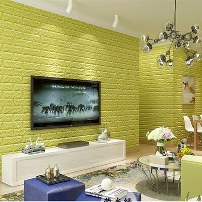 

MyMei C0445-GN 3d Brick Pattern Wallpaper Bedroom Living Room Modern Wall Background Tv Decor
