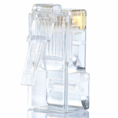 

AMPCOM AMPCOM network crystal head super five copper-plated engineering grade 8P8C network cable computer connector 30U gold-plated 50