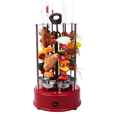 

Klein home automatic rotary electric grill no smoke barbecue grill barbecue machine Korean teppanyaki barbecue dish 6 fork electric oven machine with a sign KLB9042