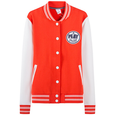 

Semir Ladies Printed Jacket Baseball Skirt Jacket Korean Student 12116080004 Dark Blue L