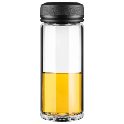

Jingdong supermarket] Vientiane (WANXIANG) U2 380ML single-layer fashion glass business men and women cup creative portable bubble cup Chinese red