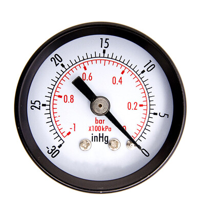 

1-1/2" Dry Utility Vacuum Pressure Gauge Steel 1/8" Center Back -30HG/0PSI