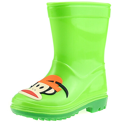 

PaulFrank mouth monkey rain boots in the tube waterproof shoes shoes shoes men&women baby fashion boots PF1011 green 26 yards