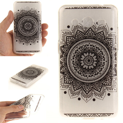 

Black mandala Pattern Soft Thin TPU Rubber Silicone Gel Case Cover for SAMSUNG GALAXY Core 2G355H