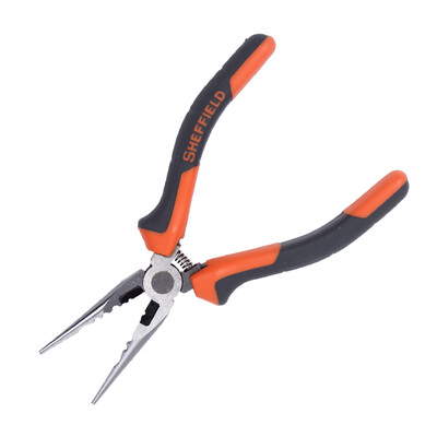 

Steel Shield SHEFFIELD S045016 Multifunctional electric screwdriver Neck pliers 6-inch household tip Tsui pliers with crimping pliers Clamp stripping function