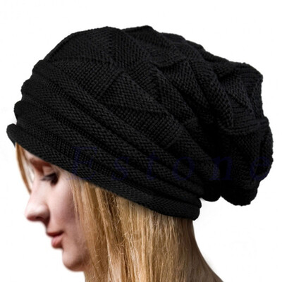 

MyMei Women's Winter Beanie Knit Crochet Ski Hat Oversized Cap Hat Warm
