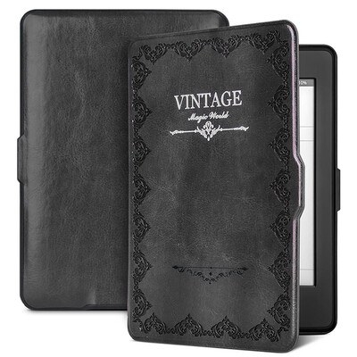 

Natu Sen (Natusun) защитный кожух 958 приспособлен для Kindle / оболочка Kindle Paperwhite1 / 2/3 поколения электронной бумага книга сон серых кожаного ретро магии