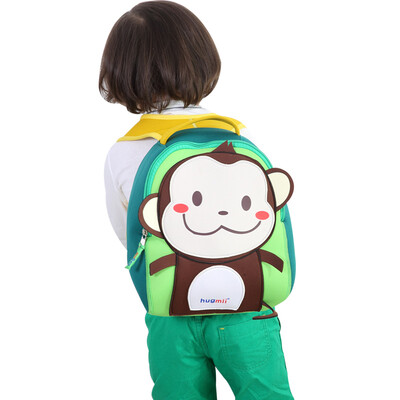 

hugmii kid kitten men and women cute cartoon kindergarten children bag blue car bag