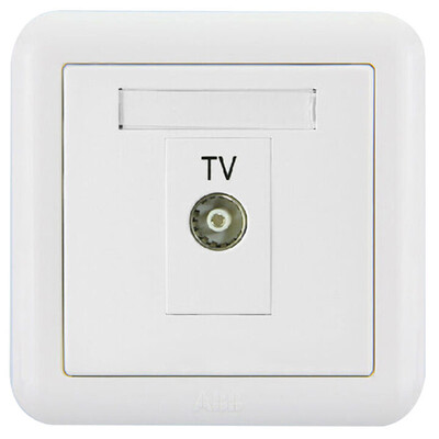 

Панель разъемов ABB с разъемом гнезда для телевизора 86 гнездо для телевизора с телевизором Серия Dejing white AJ304