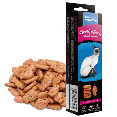 

Seafood Kingdom (Sea Kingdom) Cat Snacks Salmon + Cranberry Delicious Cat Cookies 100g