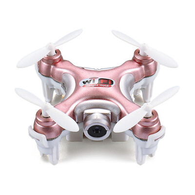 

Chengxing mini four-axis aerial photography unmanned aerial vehicles Chengxing four-axis unmanned aerial aircraft aerial aircraft mini remote control aircraft pressure high hover helicopter toy CX-10WD rose gold