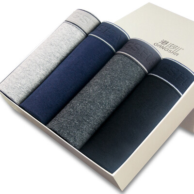 

[Супермаркет] Гонконг Sha Jingdong мужчины и мужской белье хлопок брюки талии шорты мужских боксеры у выпуклой голова Статья 4 в штучной упаковке L